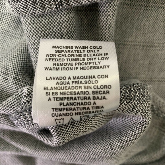Nat Nast Mens Large Gray Striped Polo Shirt Rayon Polyester Blend Soft - Picture 9 of 12